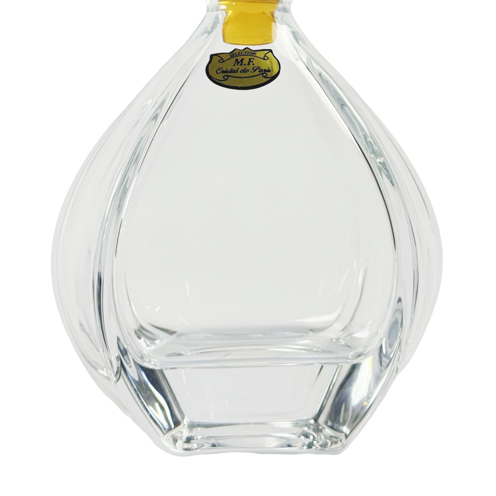 GARRAFA BOUCHON ROSE CRISTAL TRANSPARENTE C/TAMPA AMBAR 