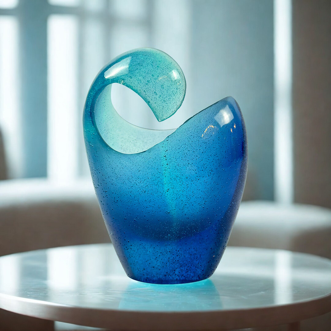 VASO PETIT LAGON CRISTAL AZUL DAUM