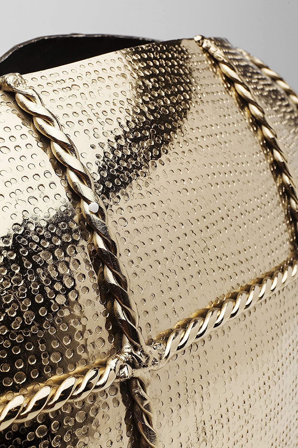 VASO DELUXE OVAL METAL DOURADO 