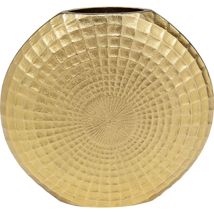 VASO ARIA RUND METAL DOURADO