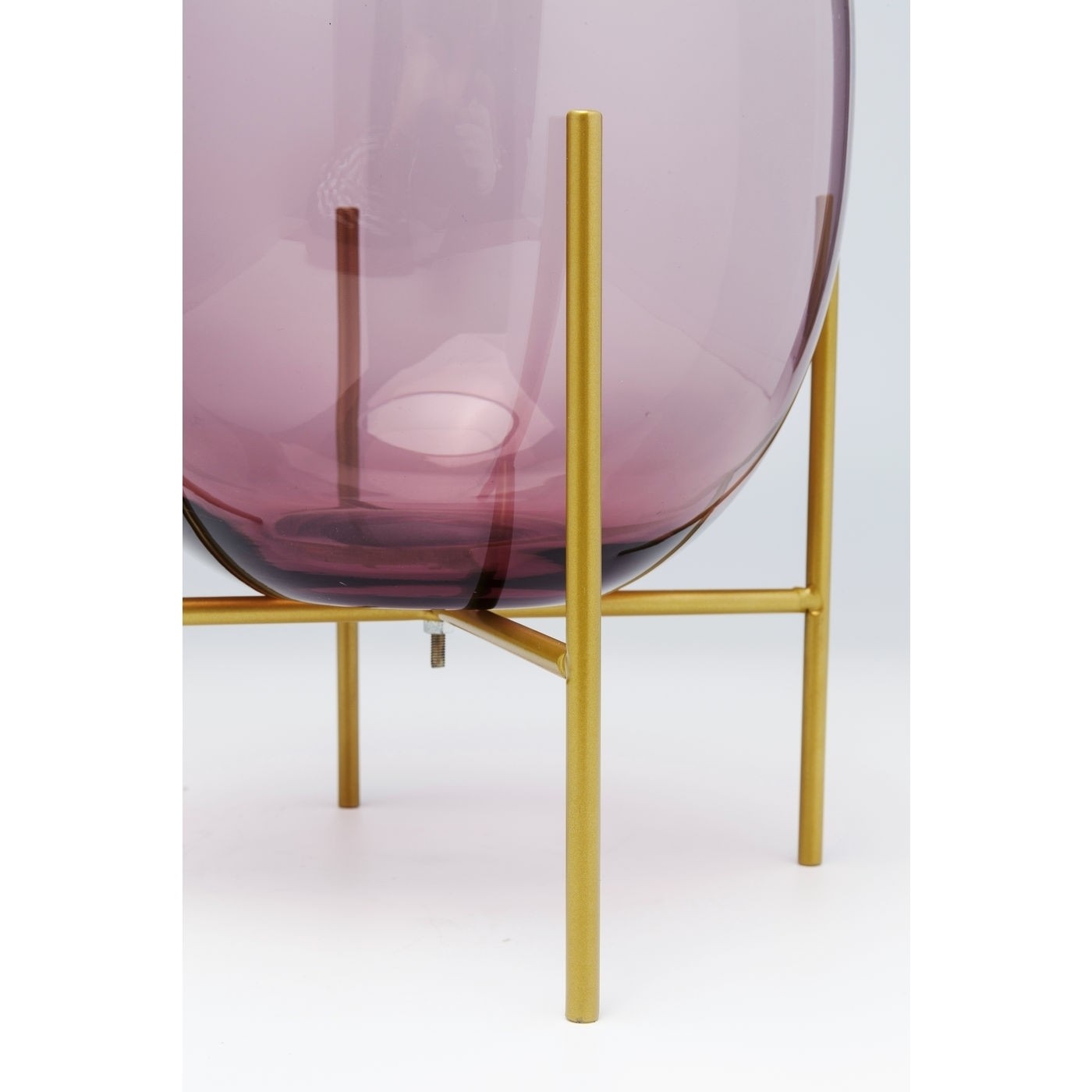 VASO STILT VIDRO LILAS C/ SUPORTE 