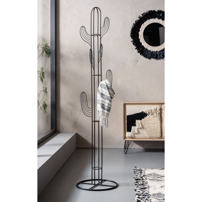 CABIDEIRO CACTUS METAL PRETO 