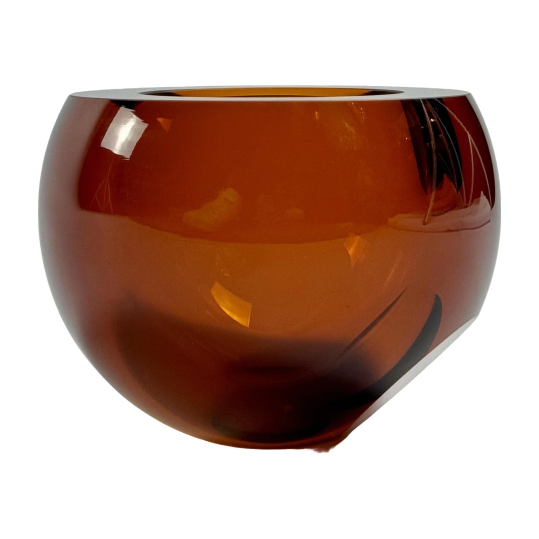 VASO MANDARINE CRISTAL AMBAR ANNA TORFS