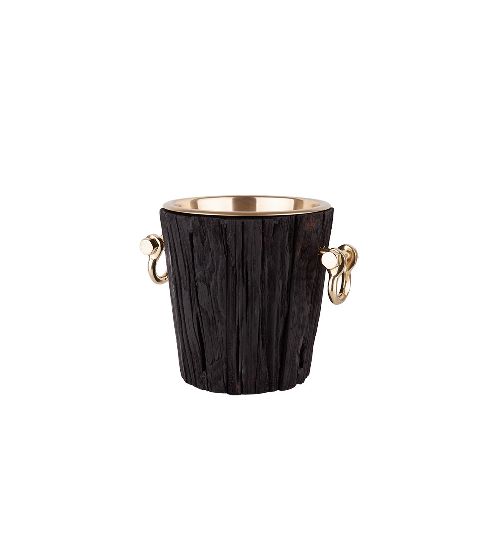 BALDE PARA GARRAFA EM METAL/MADEIRA MIGANI HOME