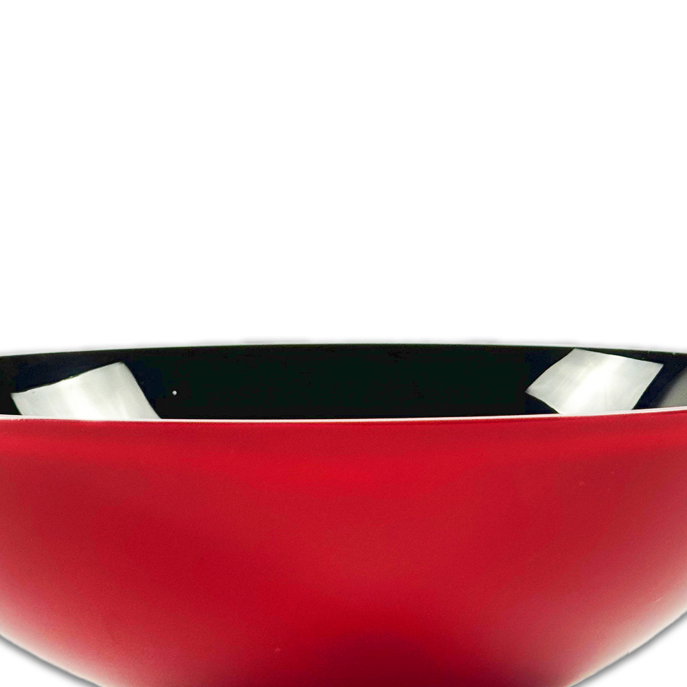BOWL TAC CRISTAL VERMELHO/PRETO ROSENTHAL
