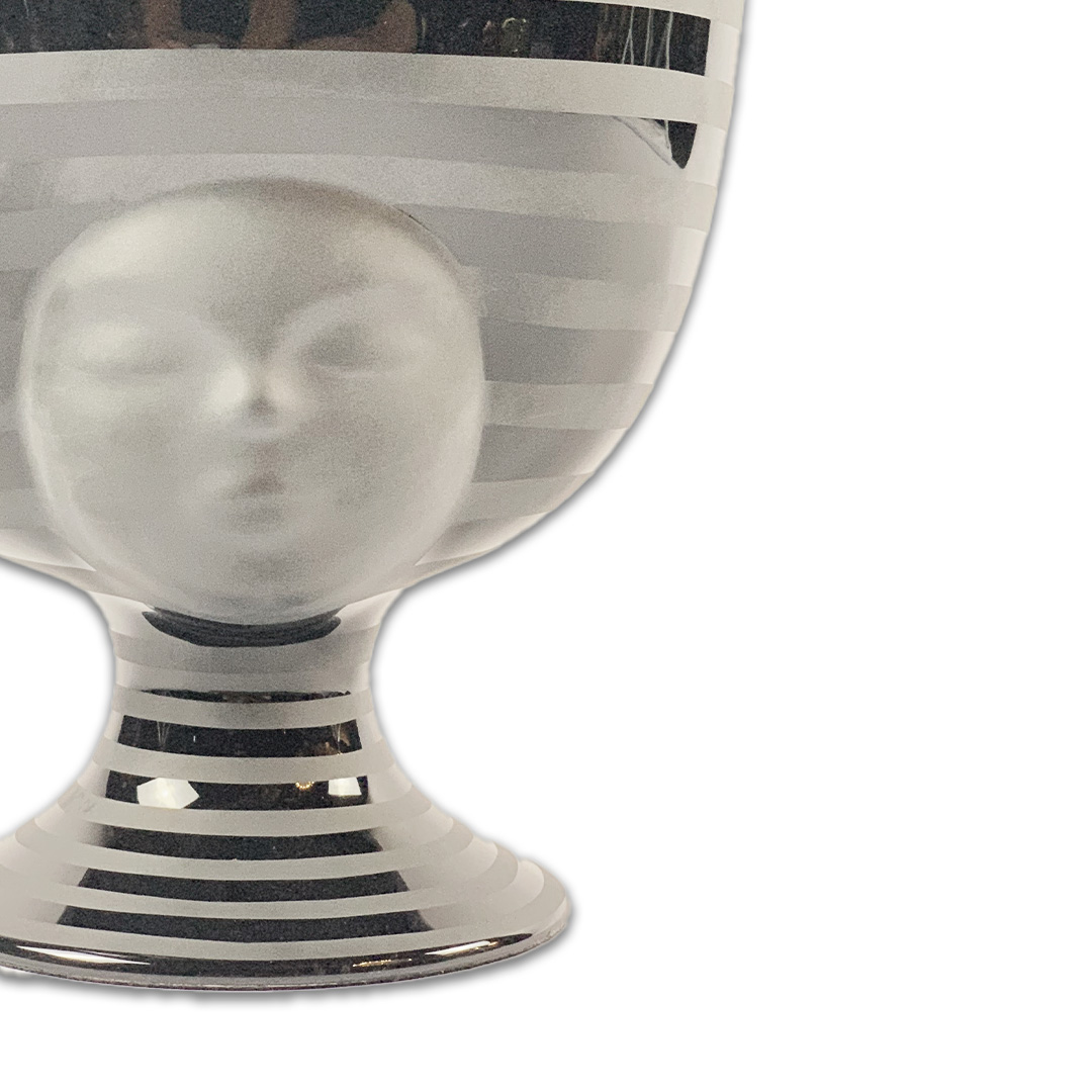 VASO SOFIA COLECAO SISTER CERAMICA PRETO BOSA