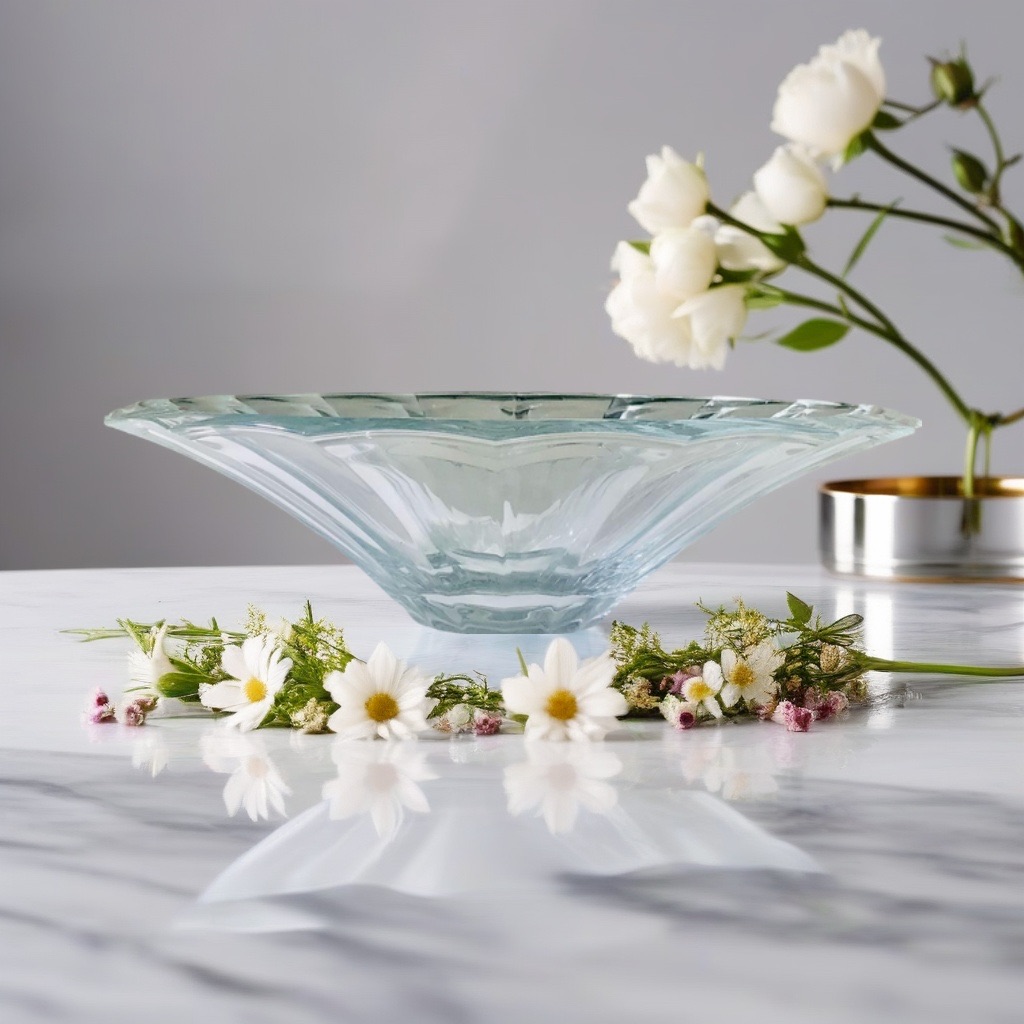 CENTRO MESA DOGE VIDRO TRANSPARENTE VIDIVI VETRI (KD&D)