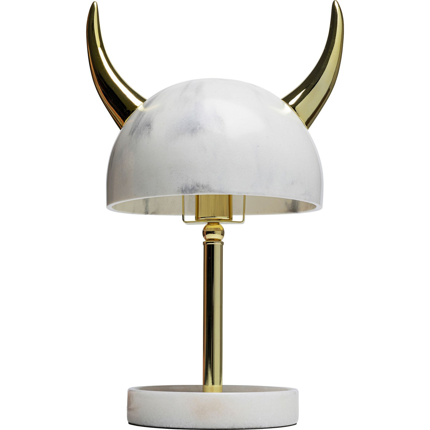 ABAJOUR CHIFRE DOURADO/BRANCO