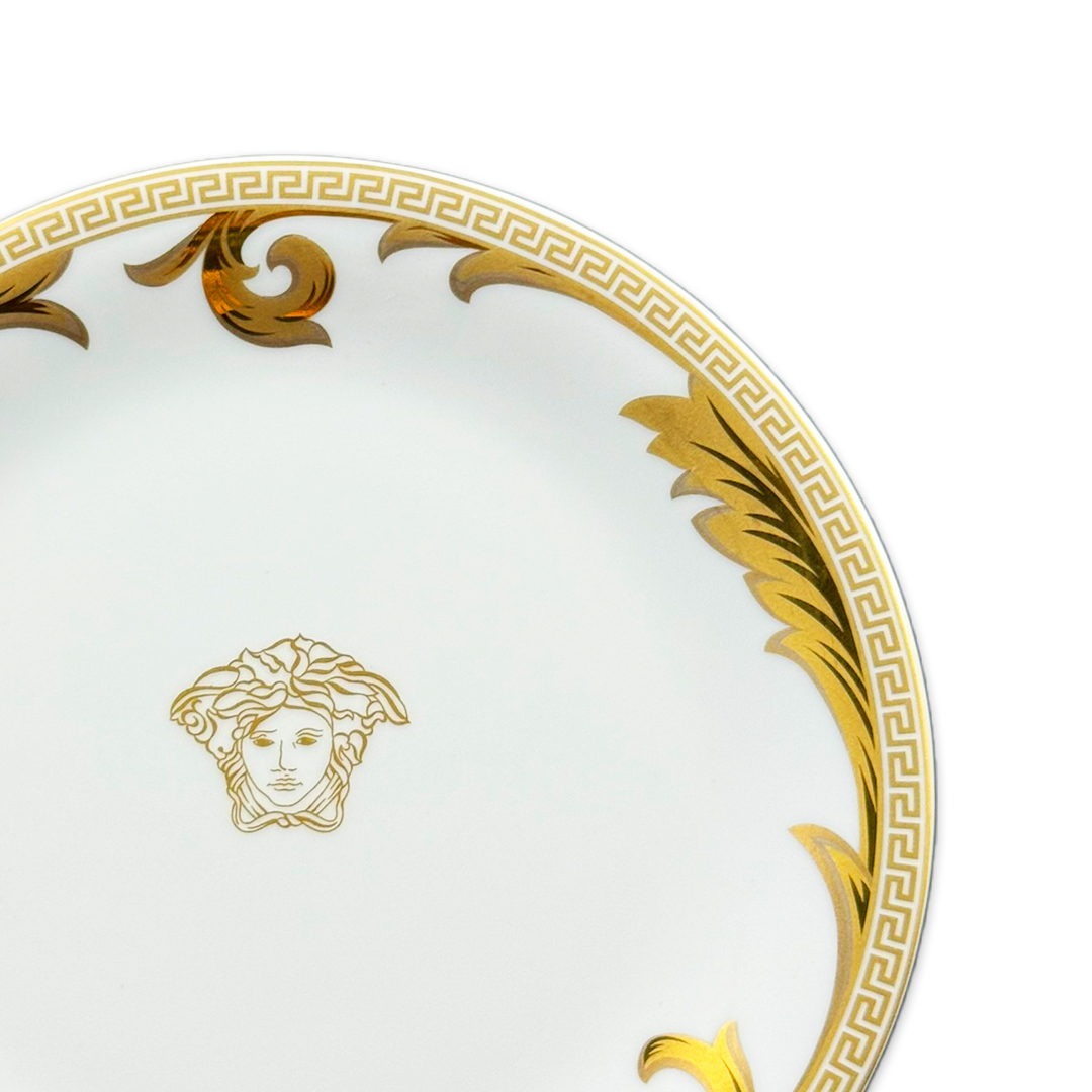PRATO PAO VERSACE ARABESQUE GOLD PORCELANA UNITARIO