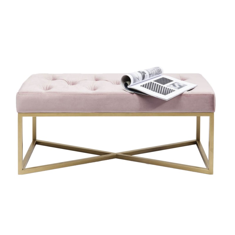 BANCO CROSSOVER ROSE BASE DOURADA 