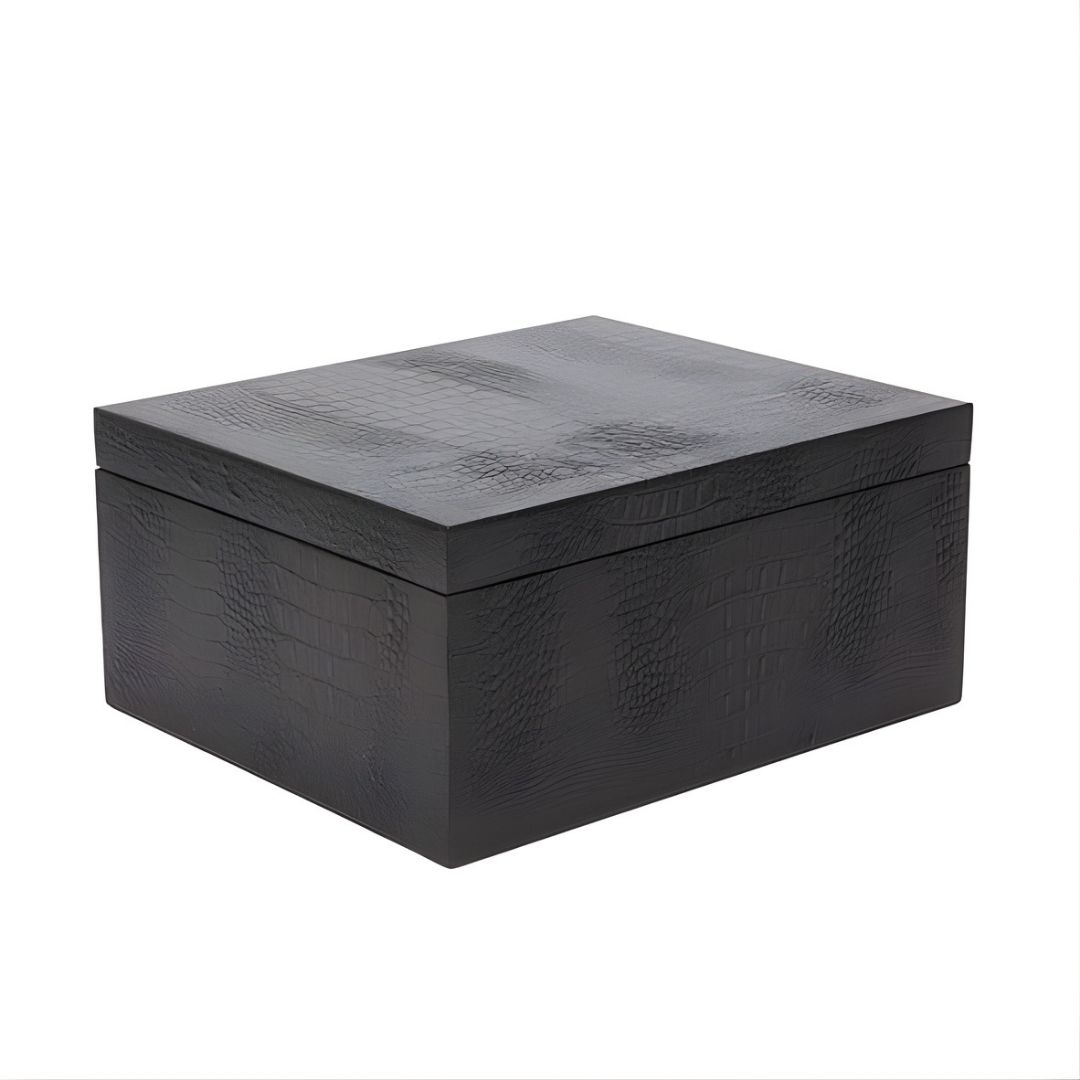 CAIXA DONNA EXOTICO MADEIRA PRETO MODALI DESIGN