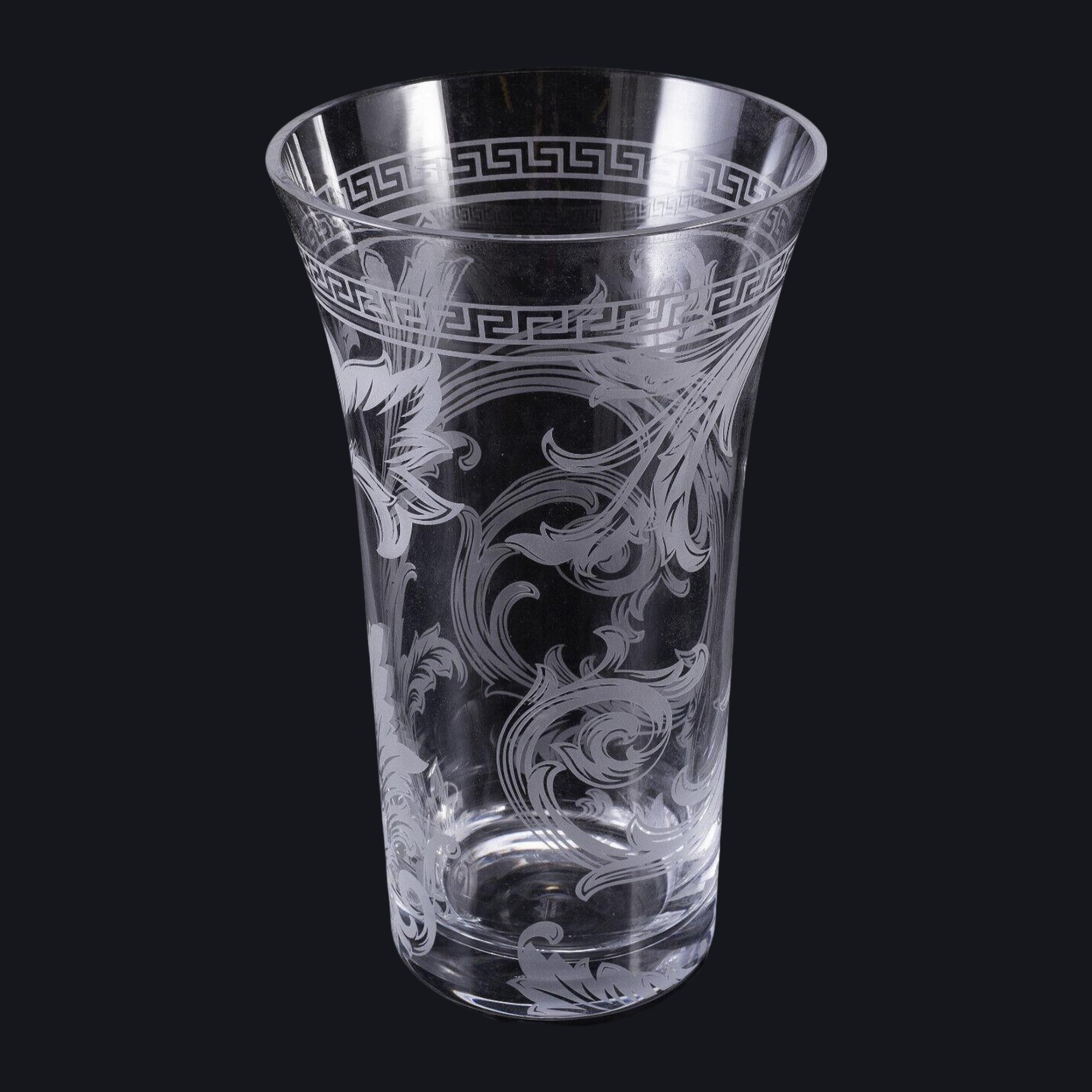 VASO VERSACE ARABESQUE CRISTAL TRANSPARENTE