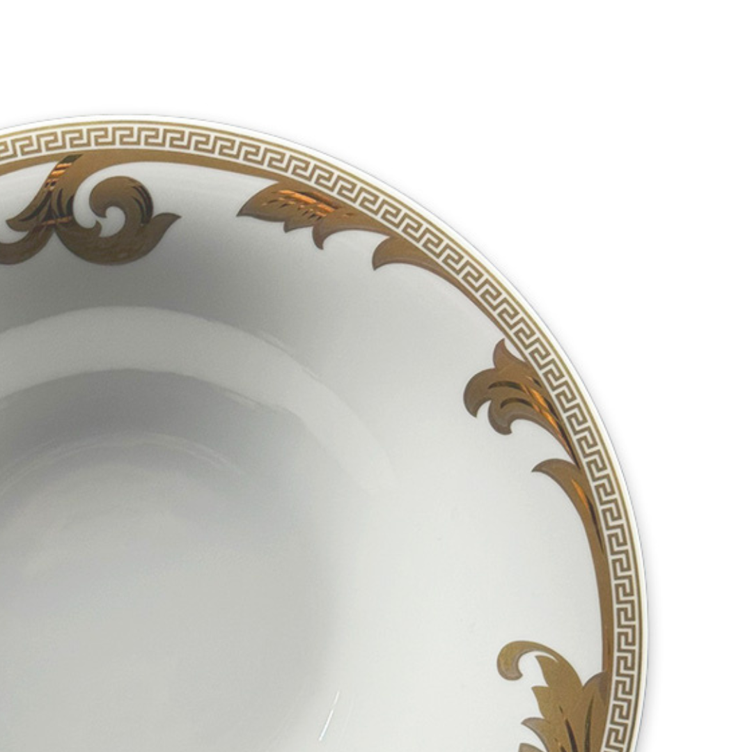 PRATO FUNDO VERSACE  ARABESQUE GOLD PORCELANA UNITARIO