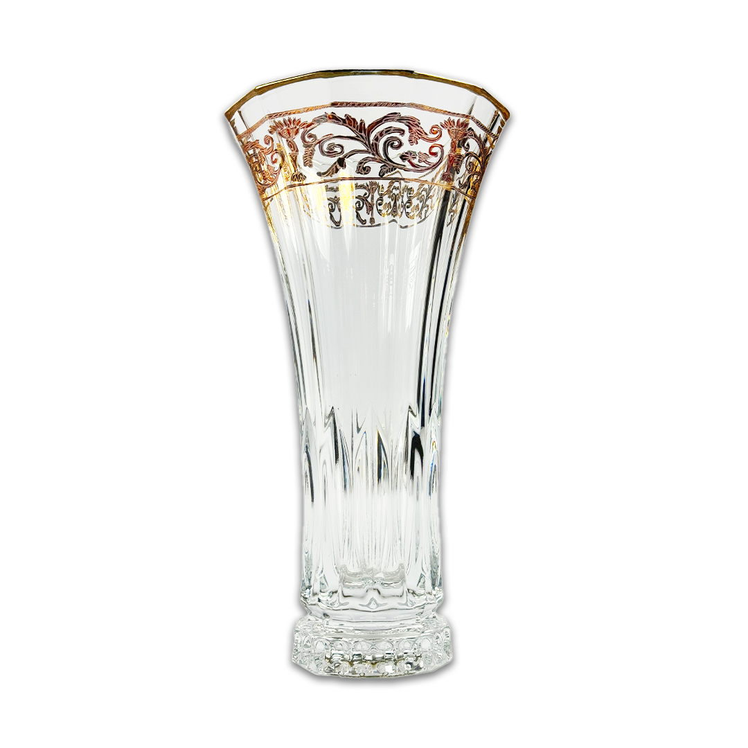 VASO ROYAL CRISTAL/DOURADO A CASA K