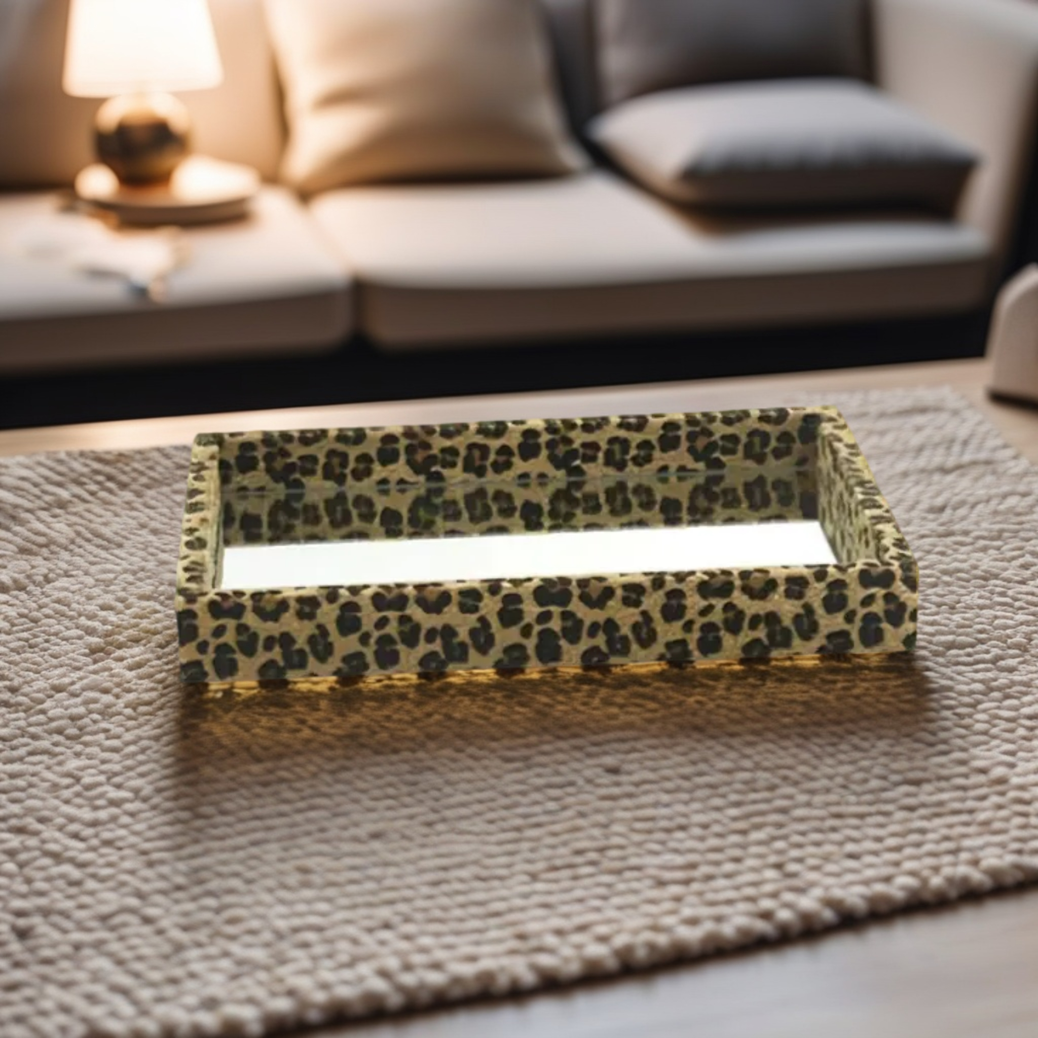 BANDEJA ONCA RETANGULAR ESPELHADA MODALI DESIGN