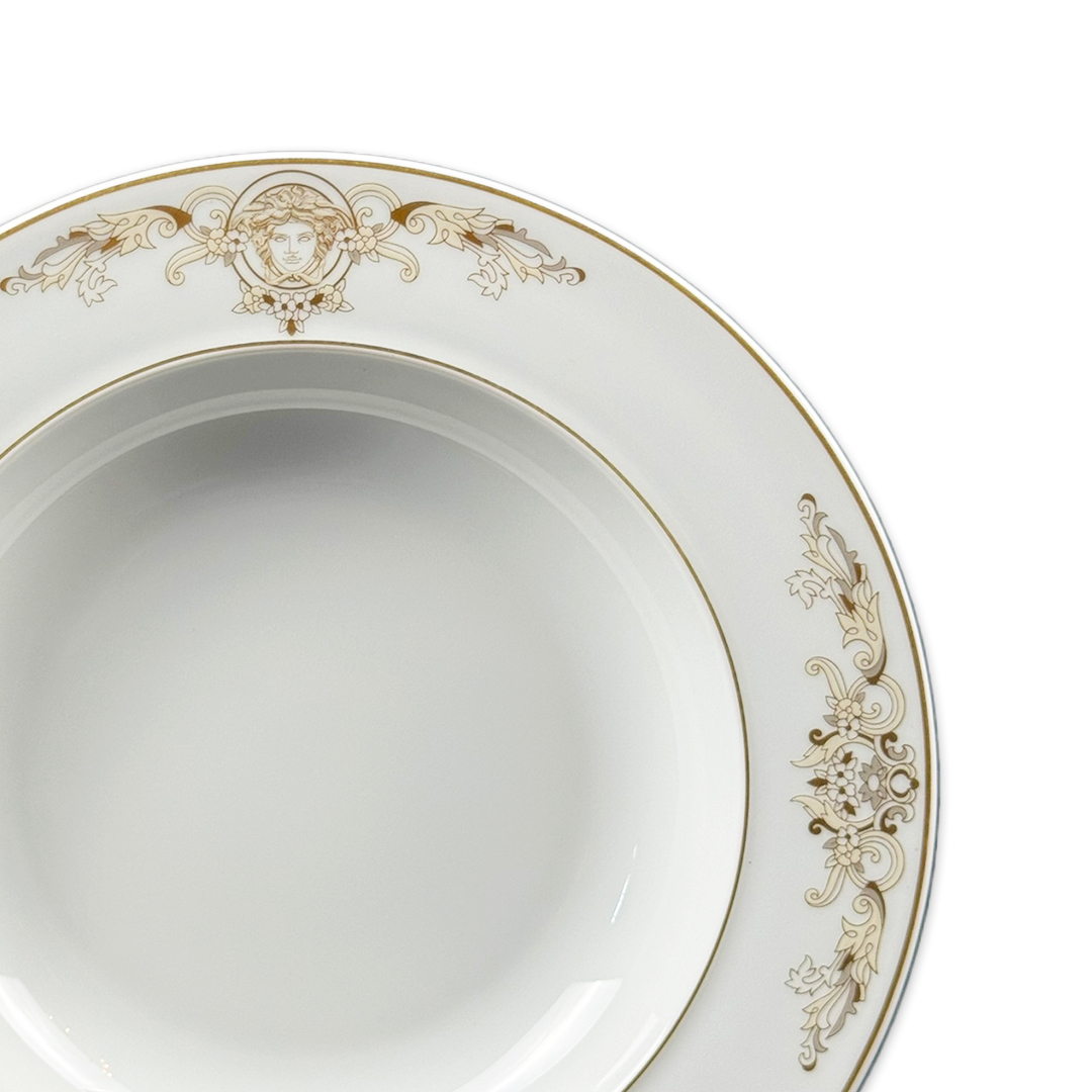 PRATO FUNDO VERSACE MEDUSA GALA PORCELANA UNITARIO