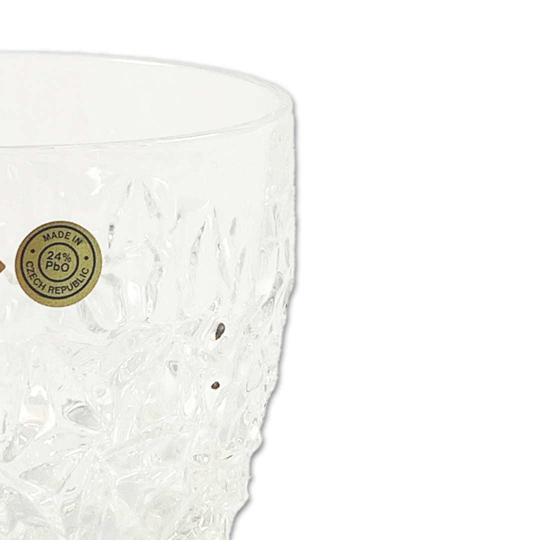 COPO BAIXO NICOLETTE CRISTAL TRANSPARENTE JOGO 4 PEÇAS