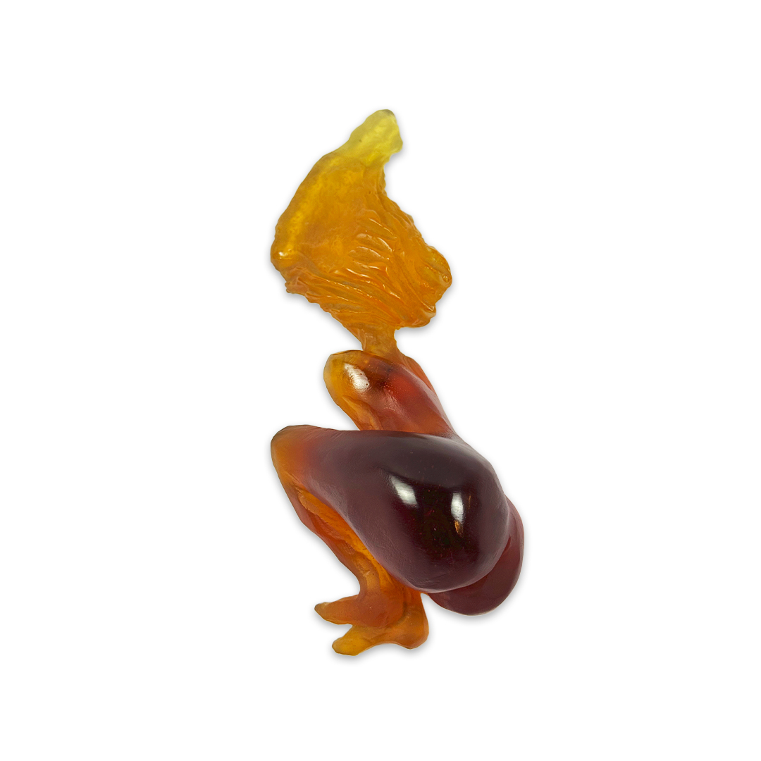 ESCULTURA TENTATION JOAO CUTILEIRO CRISTAL AMBAR 500EXEMPLARES DAUM