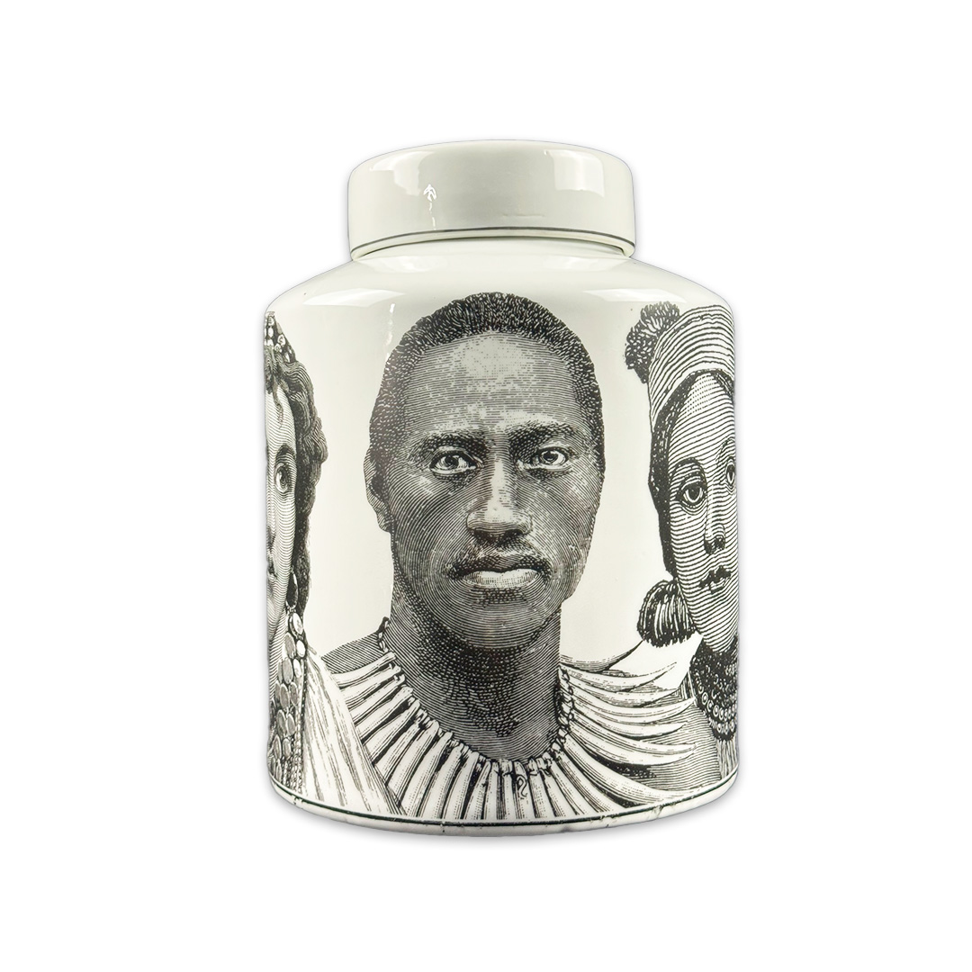 POTICHE VILLAGES PEOPLE CERAMICA VAN ROON