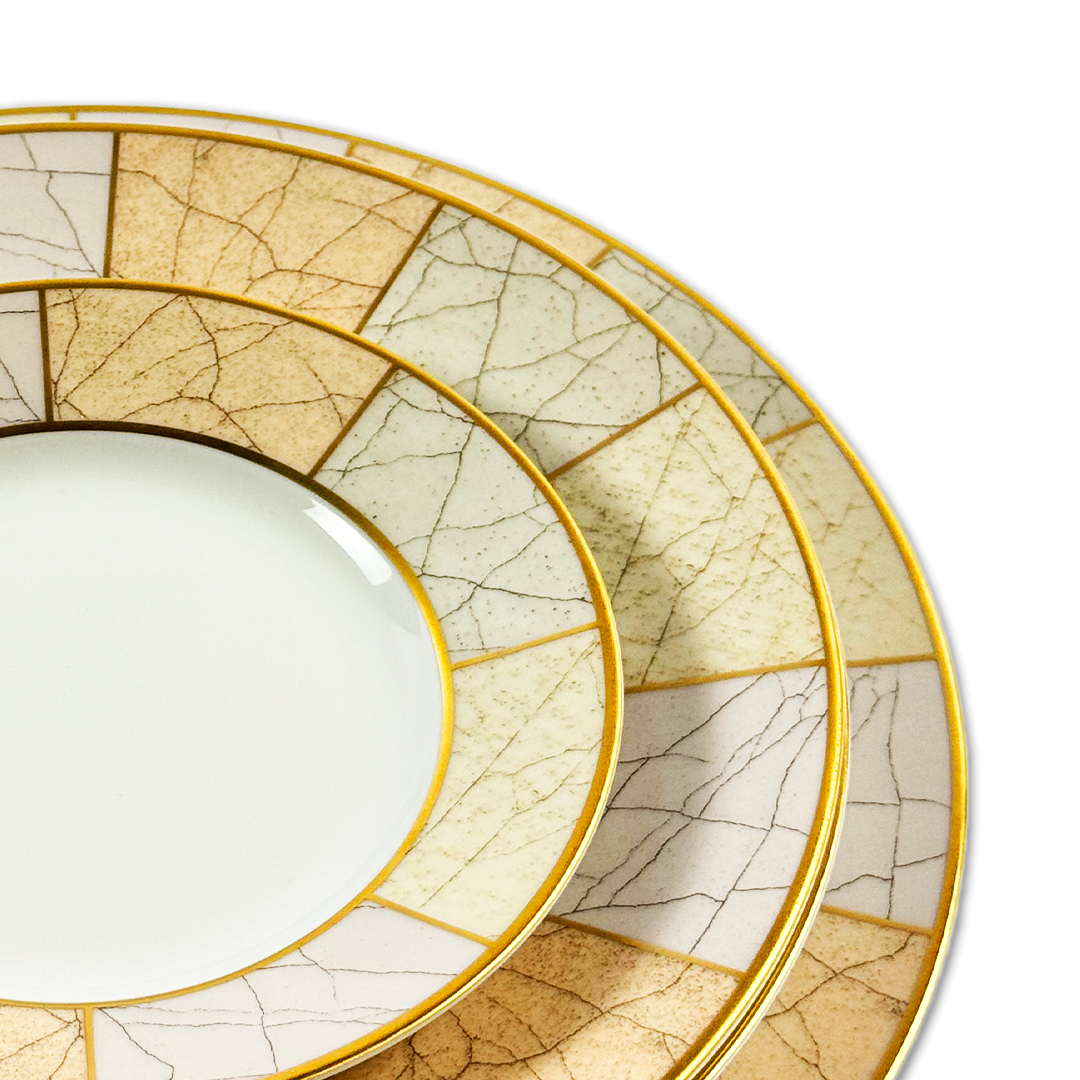 BAIXELA POMPEI PORCELANA ROYAL LIMOGES JOGO 24 PEÇAS