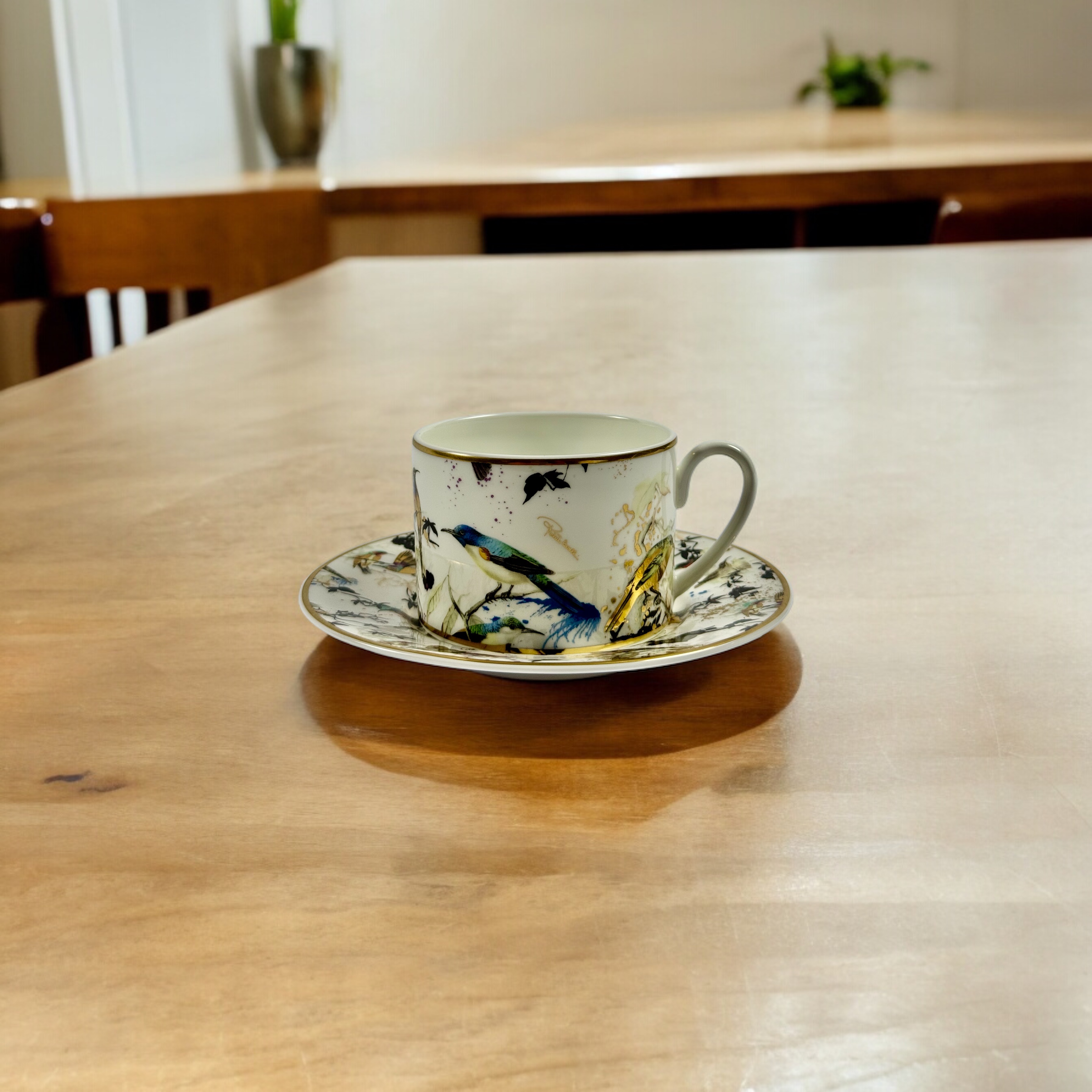 XICARA CHA+PIRES GARDEN S BIRDS PORCELANA ROBERTO CAVALLI JOGO 6 PEÇAS