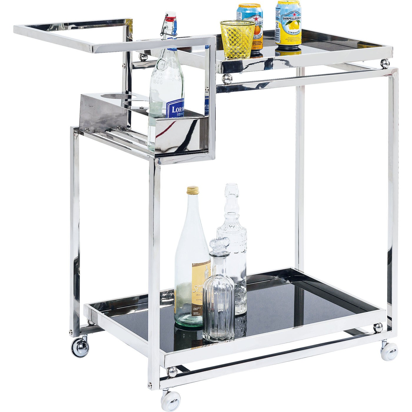 CARRINHO BAR BARFLY SILVER