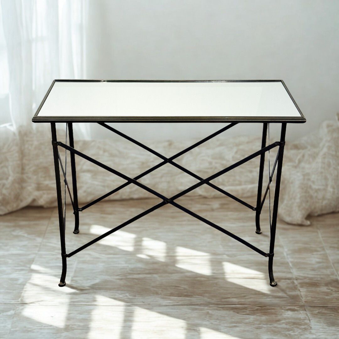 APARADOR METAL C/TAMPO ESPELHADO HOME COLLECTION