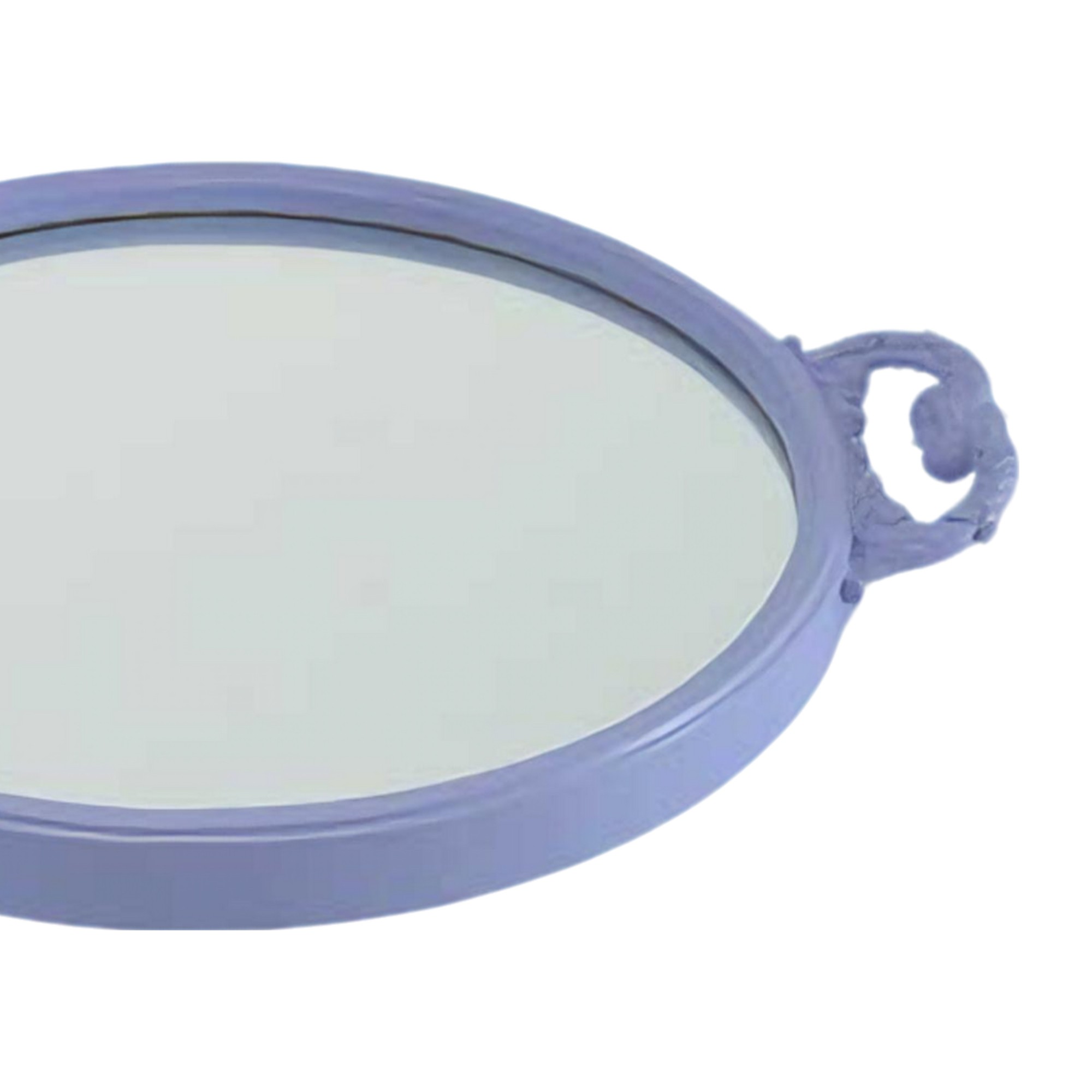 BANDEJA REDONDA ESPELHADA NOEMI RESINA HORTENCIA MODALI DESIGN