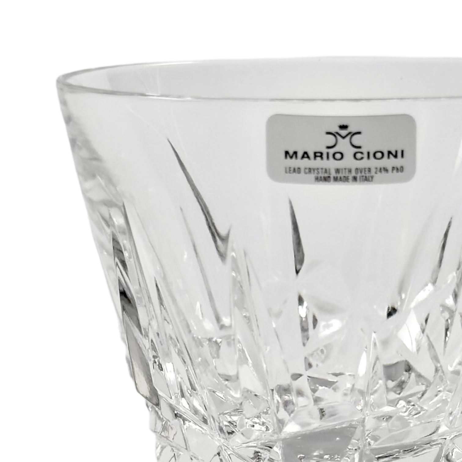 COPO BAIXO SINFONIA CRISTAL TRANSPARENTE MARIO CIONI JOGO 4 PEÇAS