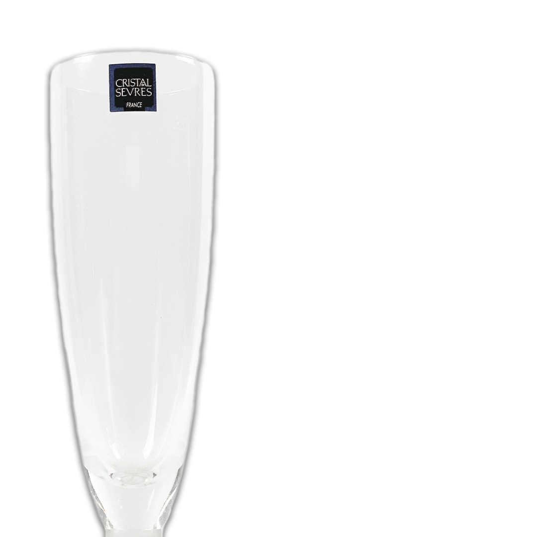TACA  PARAISON CHAMPANHE CRISTAL TRANSPARENTE SEVRES UNITARIO