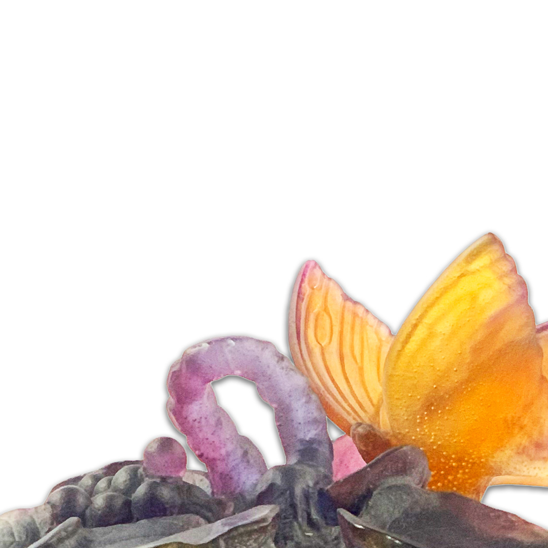 BOMBONIERE PAPILLON CRISTAL DAUM