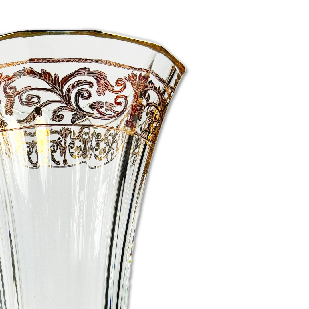 VASO ROYAL CRISTAL/DOURADO A CASA K
