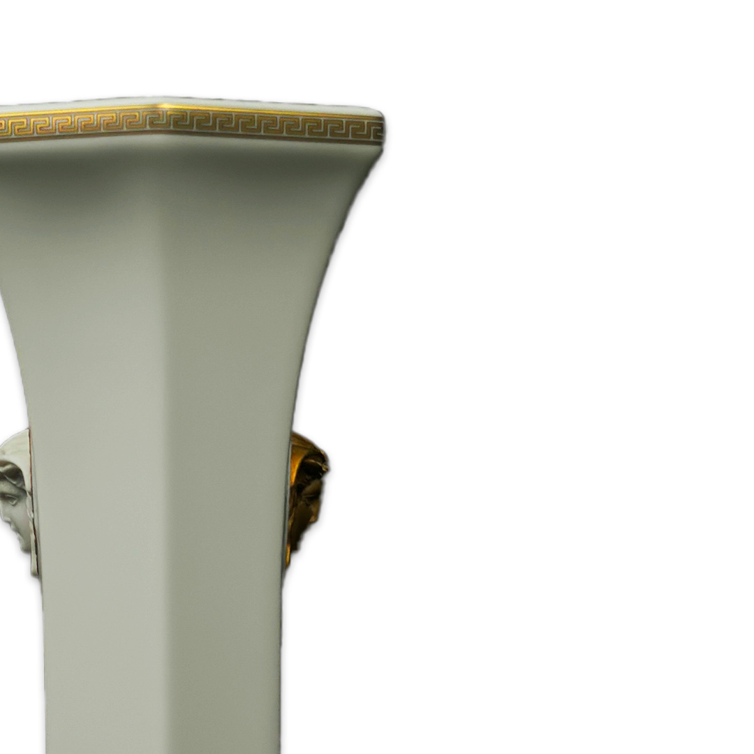 VASO VERSACE GORGONA PORCELANA BRANCA
