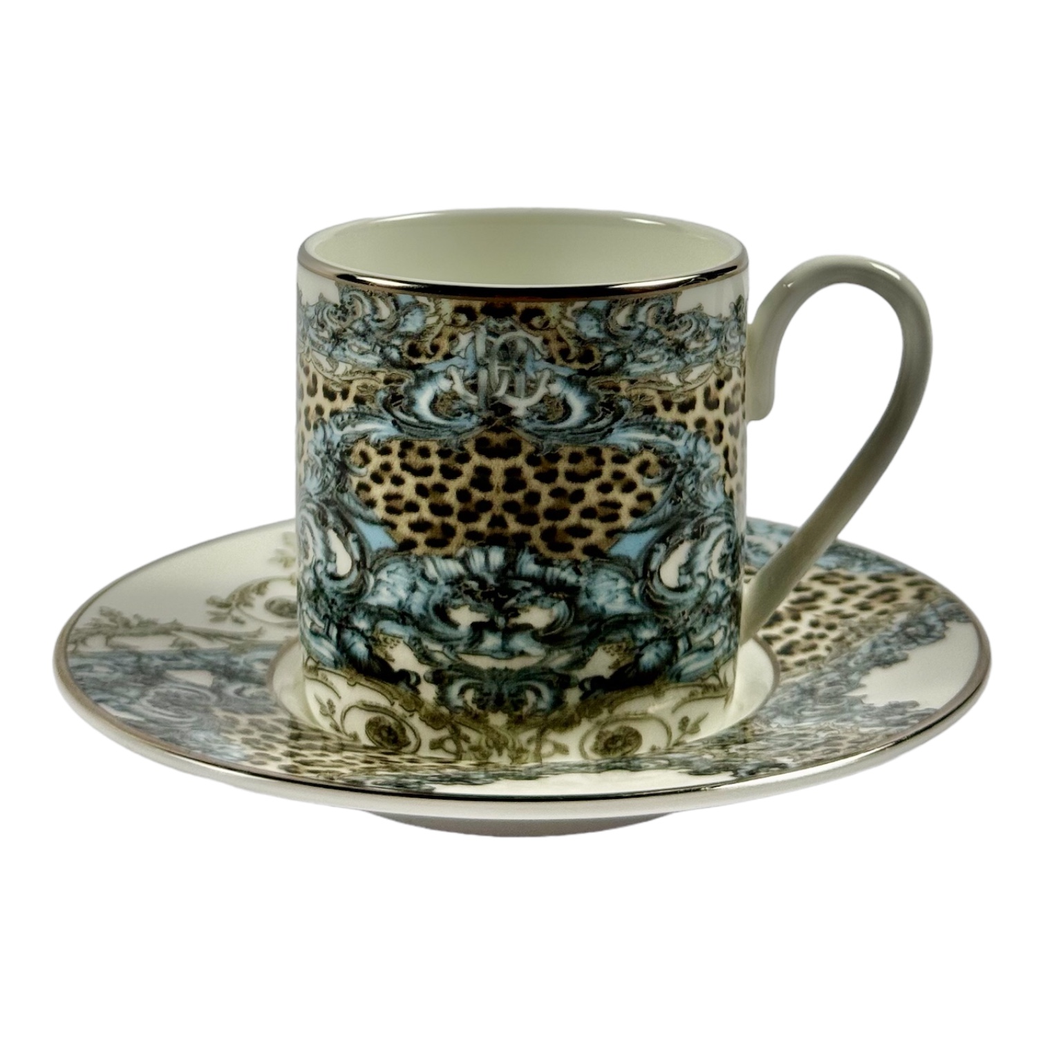 XICARA CAFE+PIRES PALAZZO PITTI TAZZA PORCELANA ROBERTO CAVALLI JOGO 6 PEÇAS