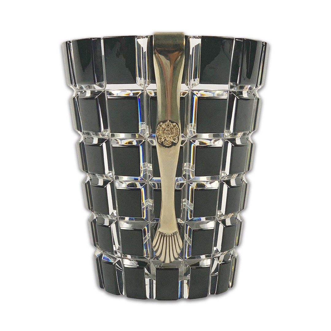 BALDE GELO C/PINCA METROPOLITAN CRISTAL PRETO/TRANSPARENTE FABERGE