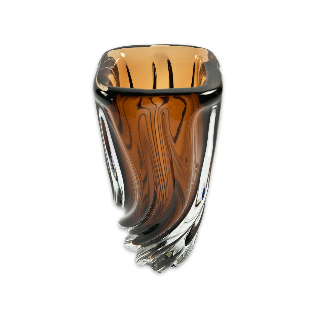 VASO BATTLO ALTO CRISTAL TABACO FORMIA