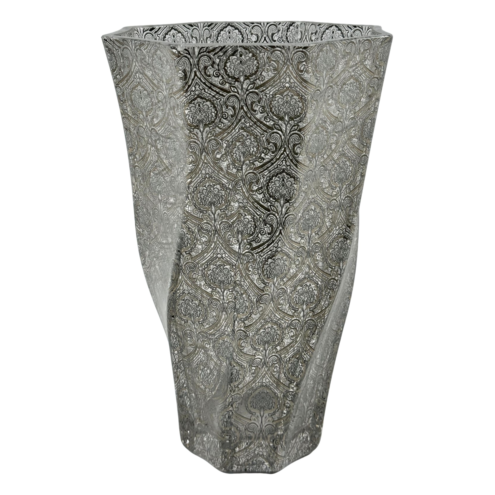 VASO HEXAGONAL DUPONT CRISTAL/PRATEADO A CASA K