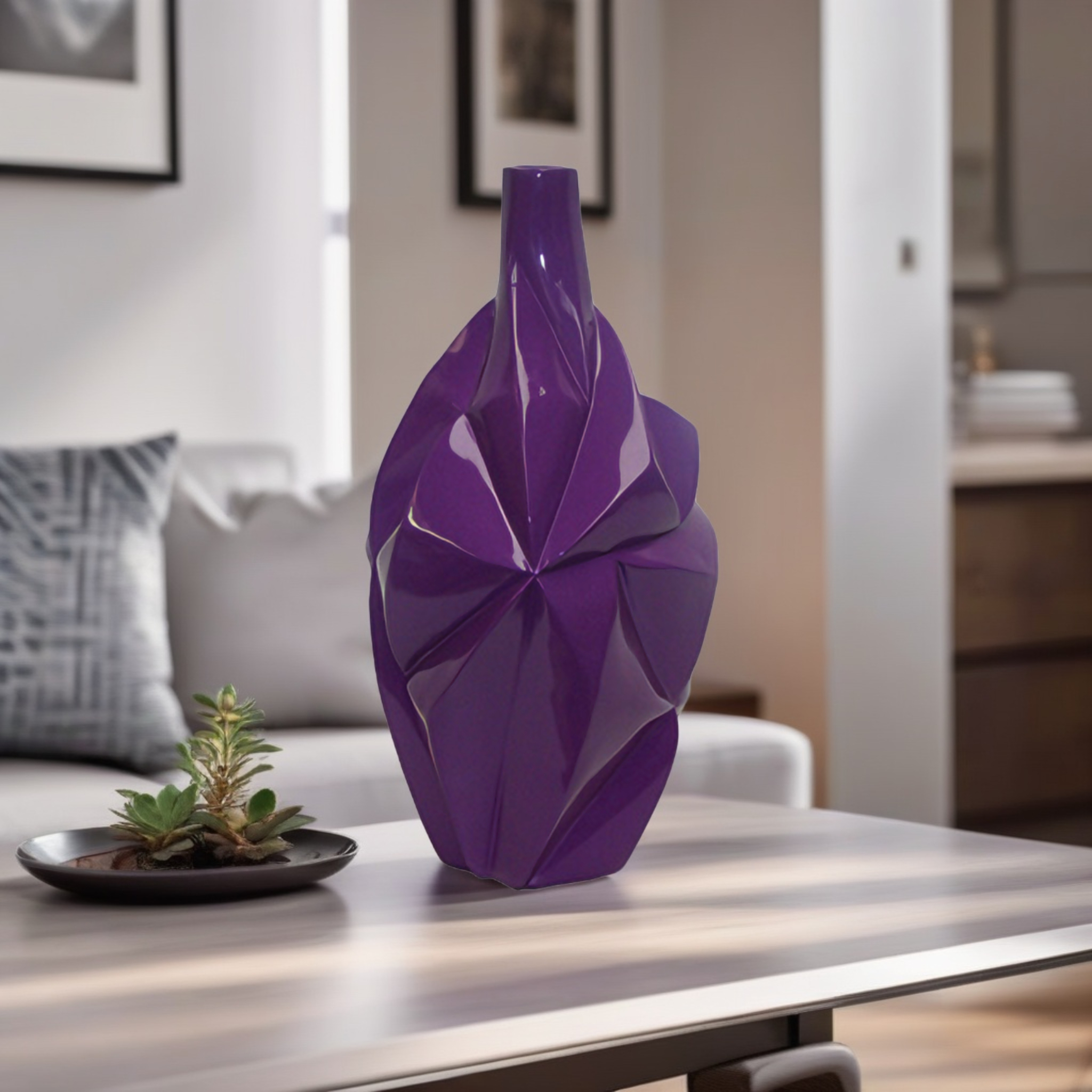 VASO RECORTADO RESINA ROXO MODALI DESIGN