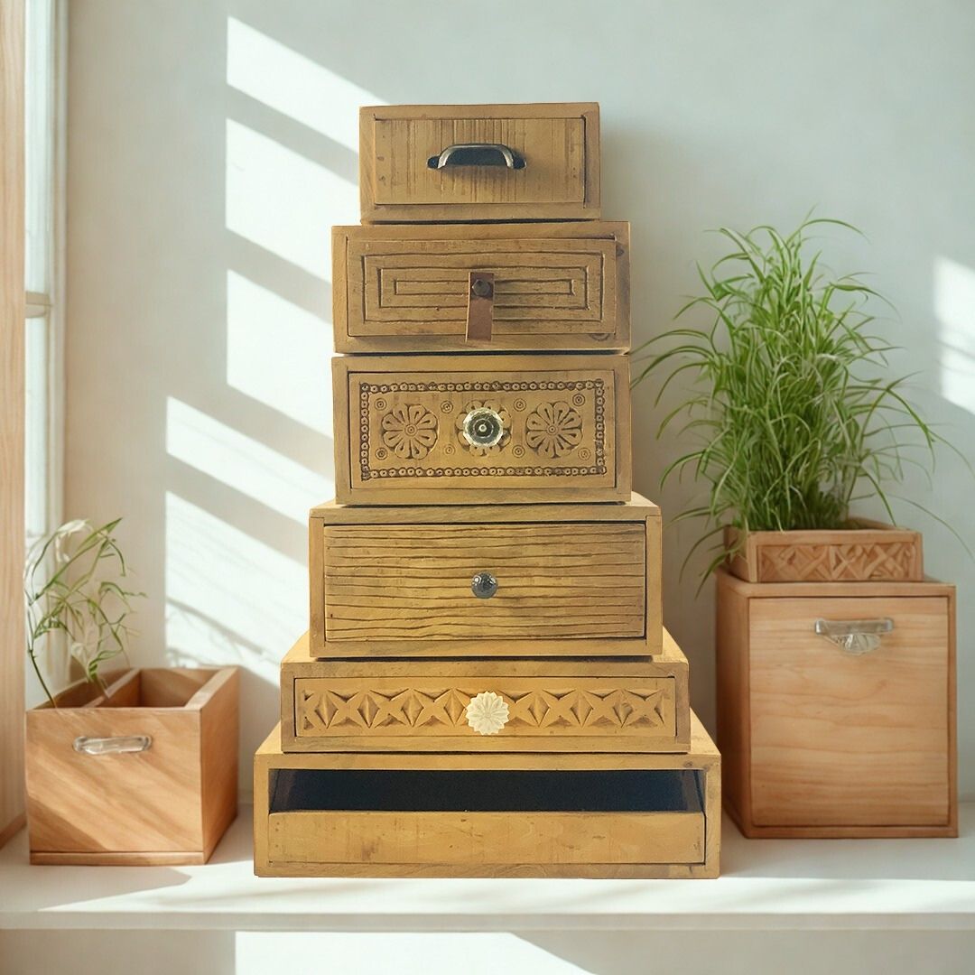 COMODA TOWER MADEIRA CLARA KARE DESIGN