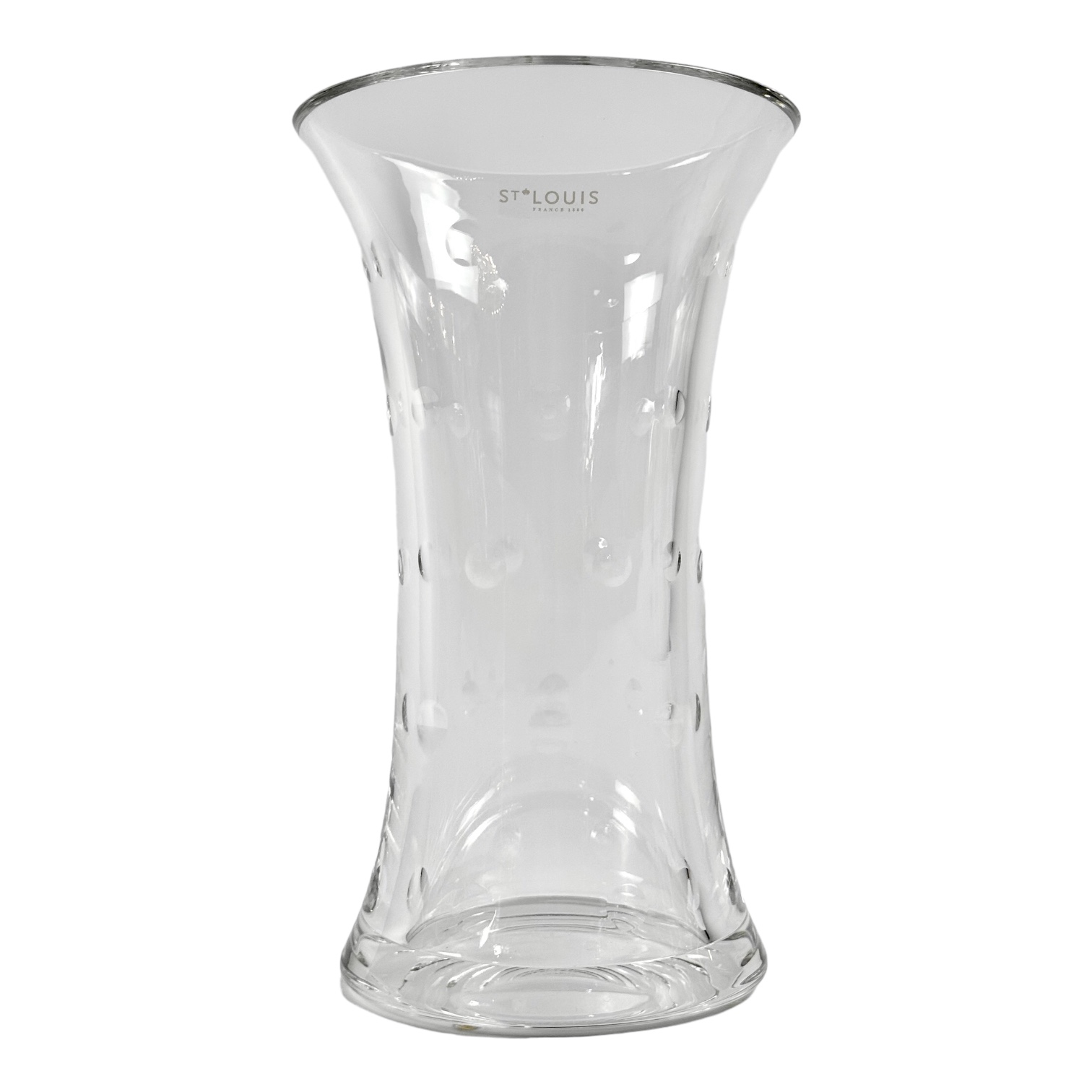 VASO BUBBLES CRISTAL TRANSPARENTE SAINT LOUIS