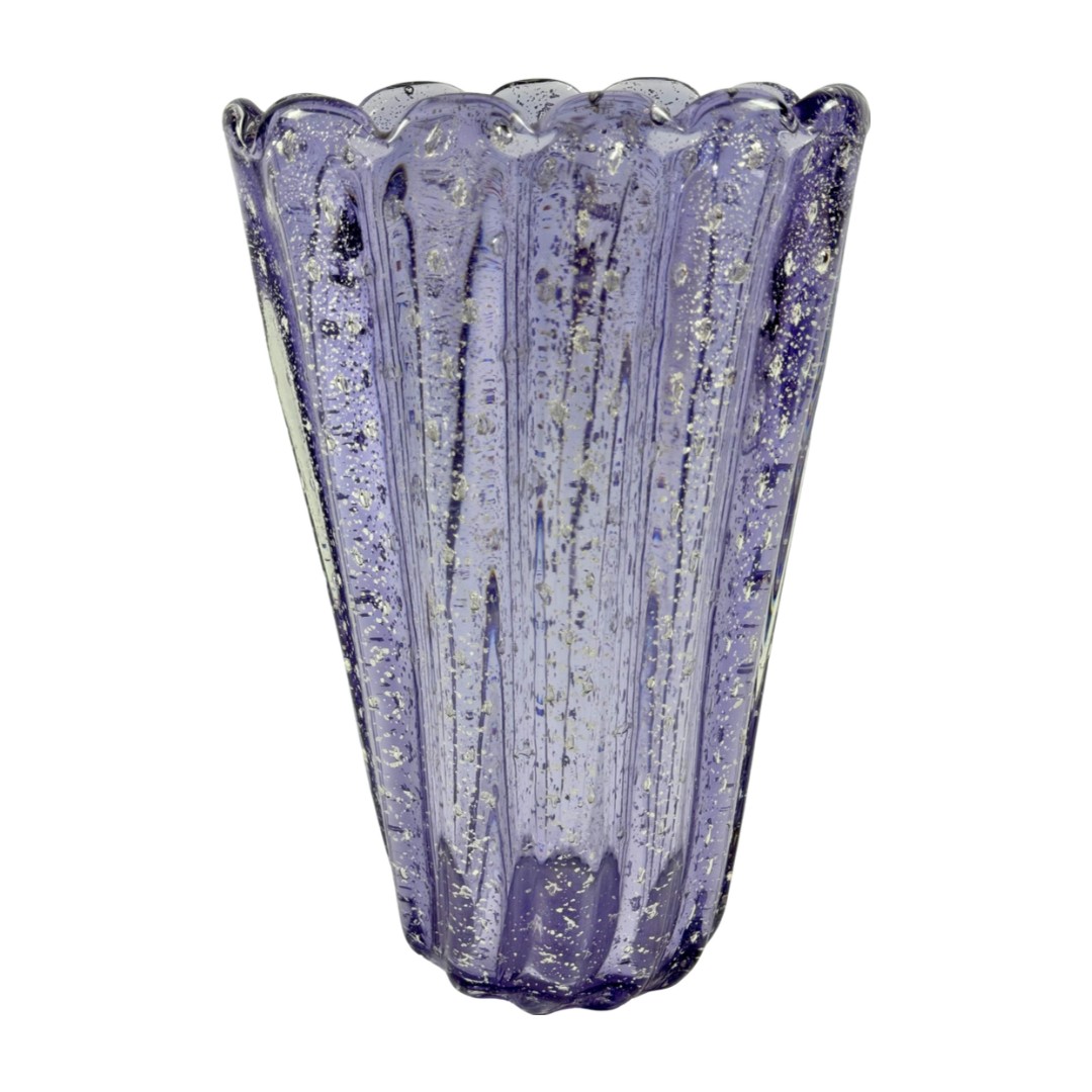 VASO AURUM CRISTAL VIOLETA/PRATA FORMIA