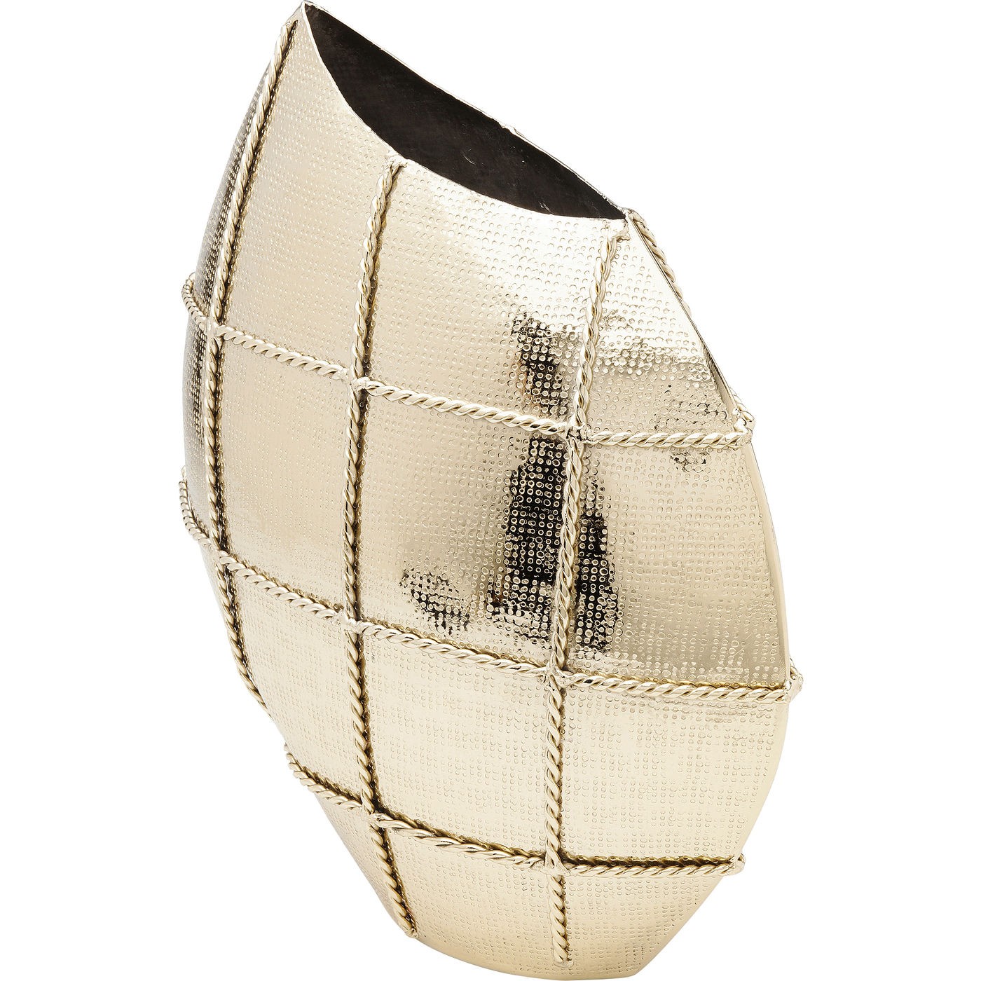 VASO DELUXE RUND METAL DOURADO