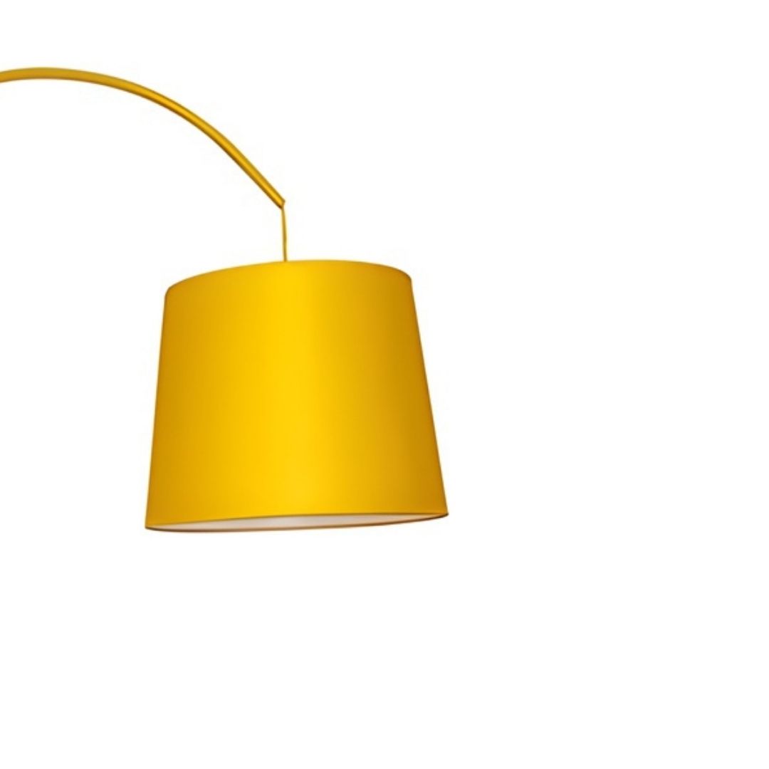 LUMINARIA CHAO BRITISH METAL E CUPULA  AMARELO MODALI DESIGN