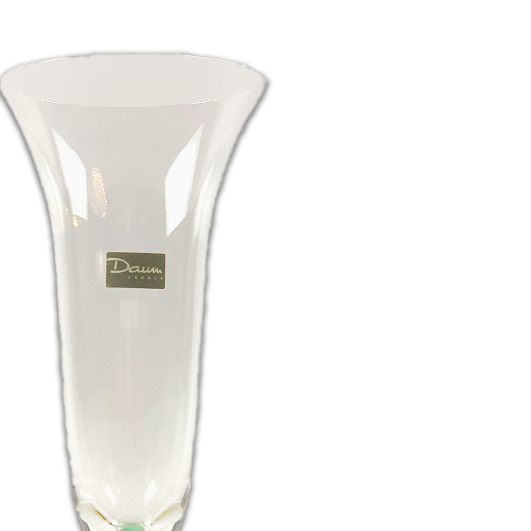 TACA CHAMPANHE CACTUS CRISTAL DAUM