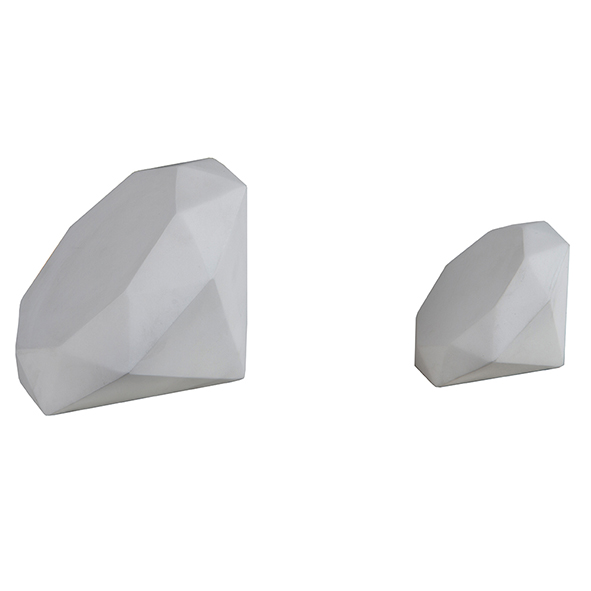 PESO PAPEL DIAMANTE RESINA CINZA MODALI DESIGN PAR