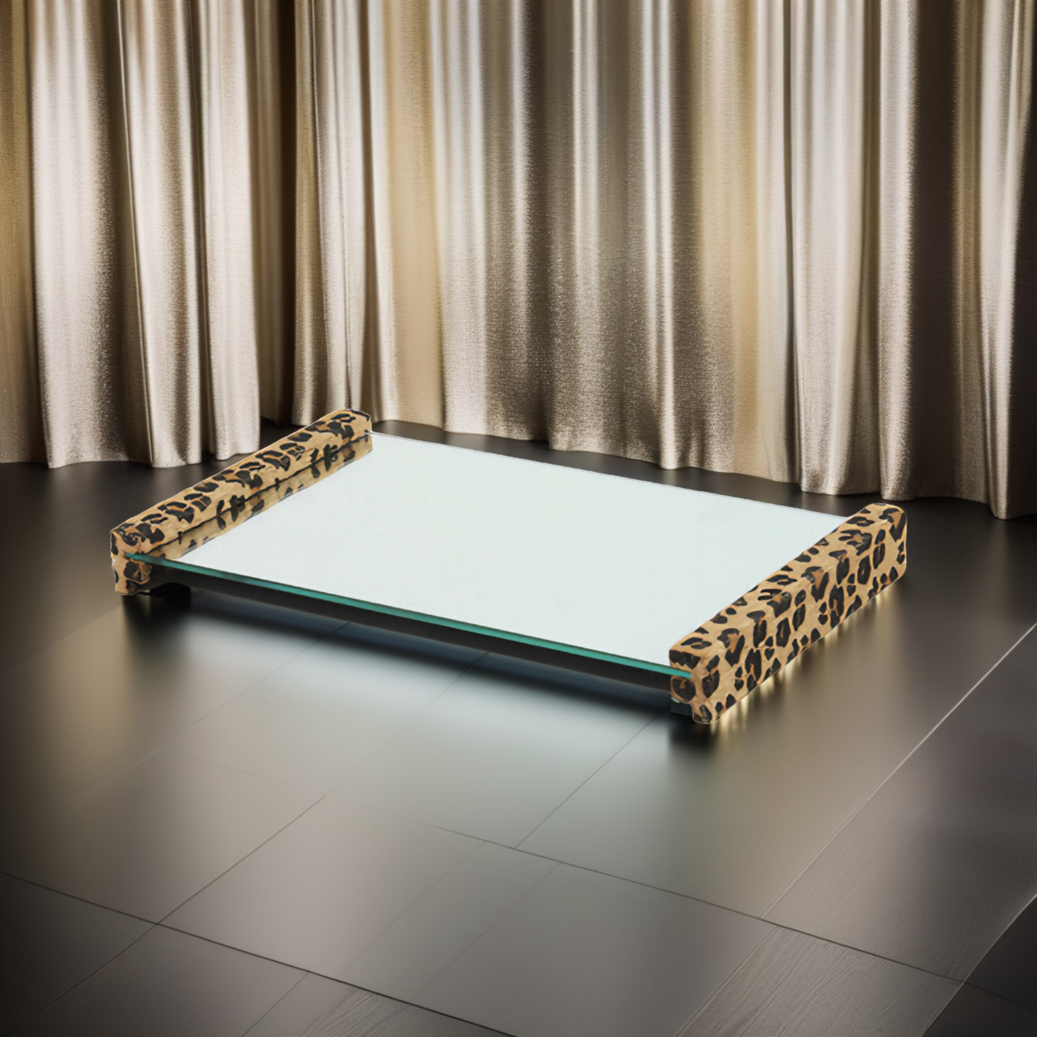 BANDEJA ONCA RETANGULAR ESPELHADA S/ BORDAS MODALI DESIGN