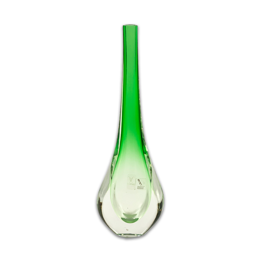 VASO GOCCIA CRISTAL VERDE FORMIA