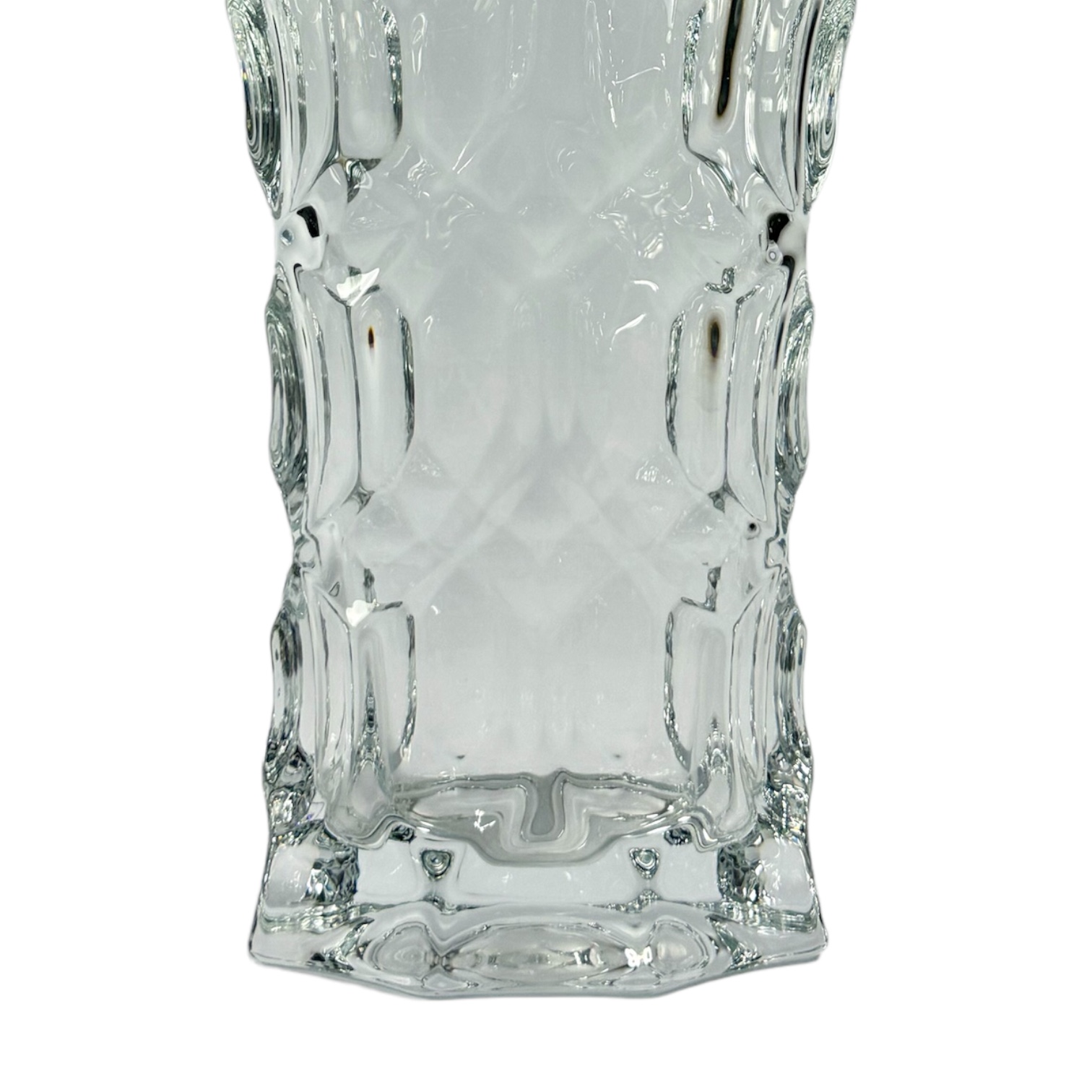 VASO RELIEF CRISTAL TRANSPARENTE 