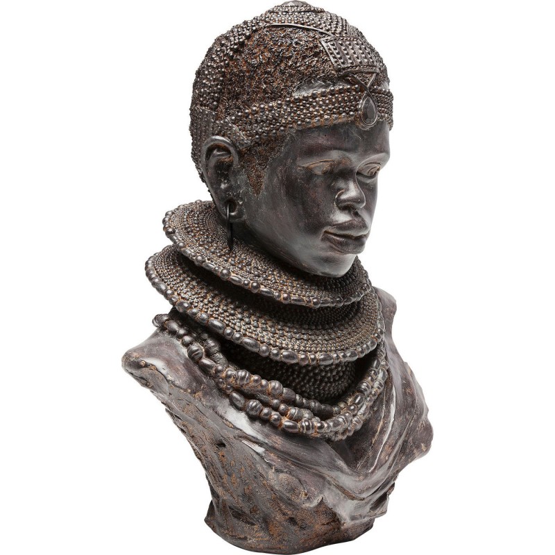 ESCULTURA TRIBAL AFRICANA RESINA 