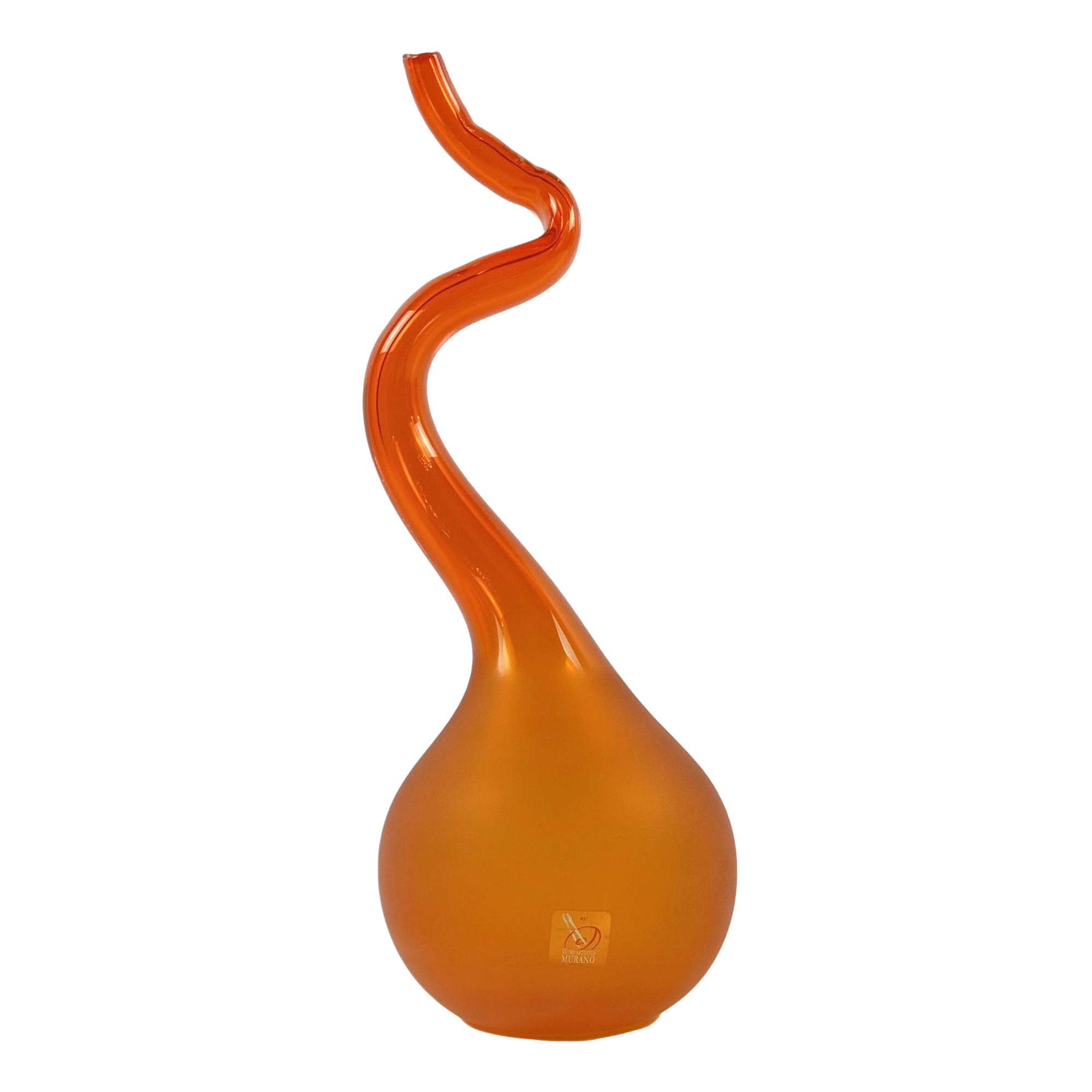 VASO CIPOLLINA CRISTAL LARANJA FOSCO